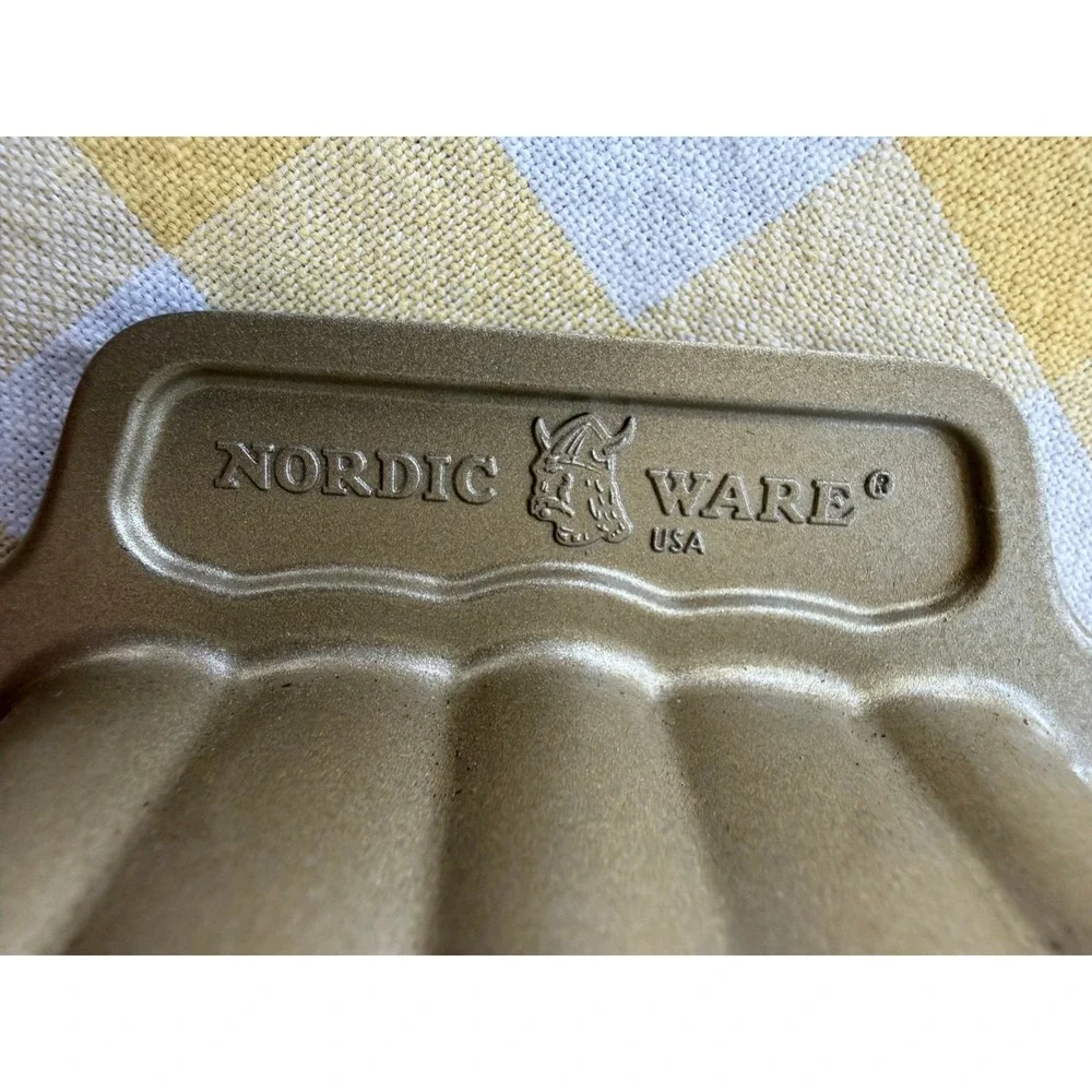 Nordic Ware Pumpkin Loaf Pan Gold Fall
